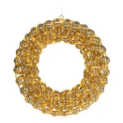 Ghirlanda 2 giochi di luce (38cm) (1pz) 300 luci - MICROLED Bianco caldo IP44 Gold 9493965