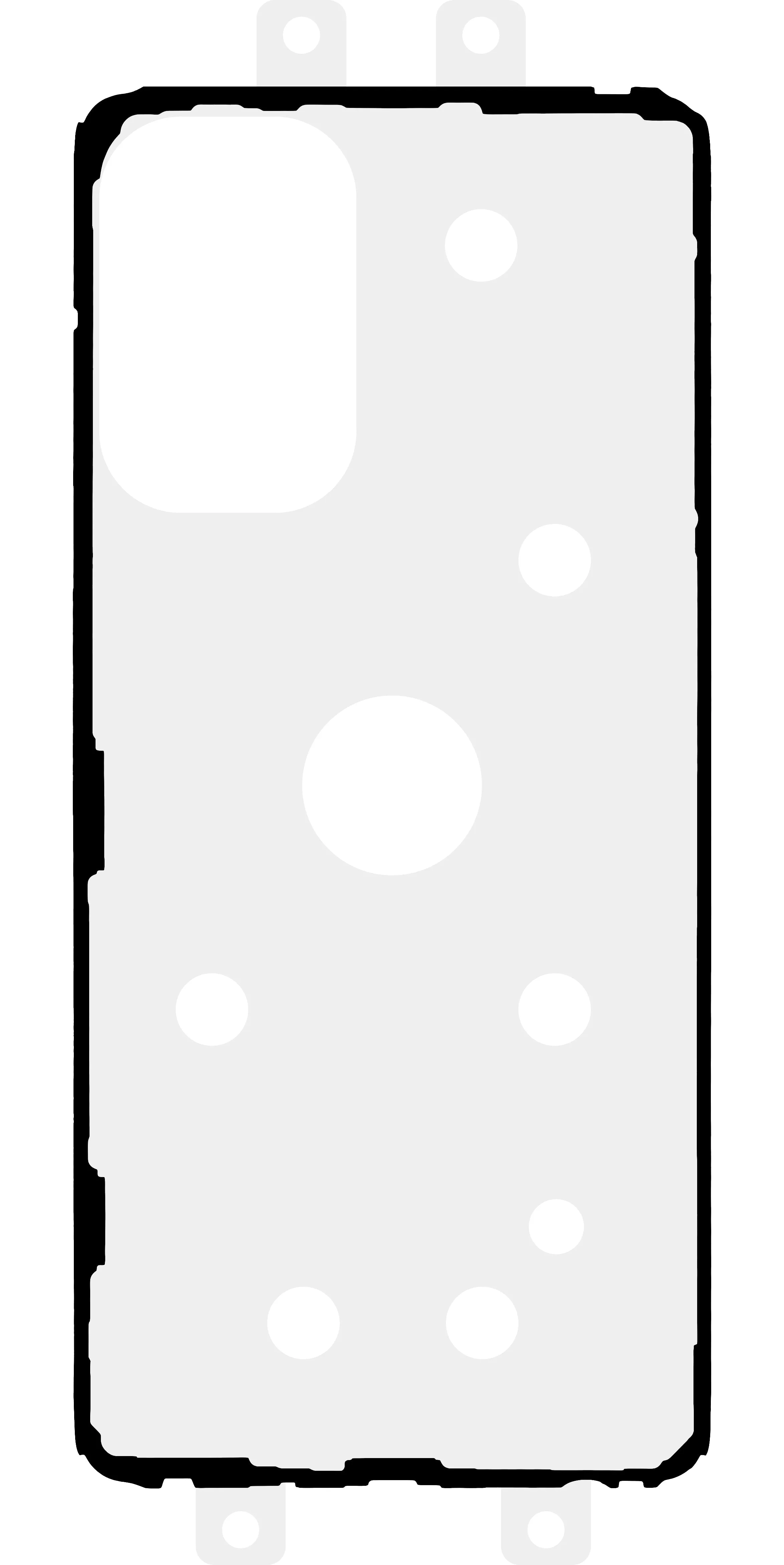 Adesivo Coperchio Batteria Samsung Galaxy A52s 5G A528 / A52 5G A526 / A52 A525, Service Pack GH02-22419A