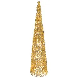 Cono 2 giochi di luce (D25 H100 cm) (1pz) 500 luci - MICROLED Bianco caldo IP44 Gold 9493964