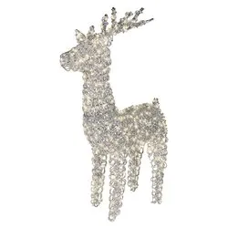 Renna 2 giochi di luce (57x20x104cm) (1pz) 800 luci - MICROLED Bianco caldo IP44 Silver 9493911