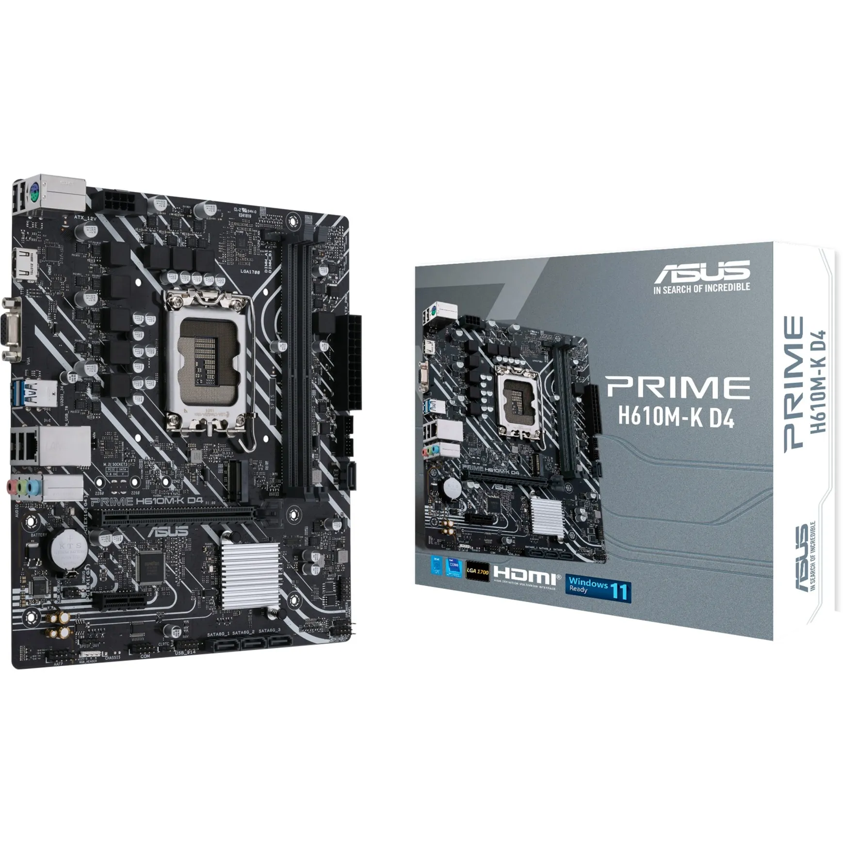 PRIME H610M-K D4 Intel H610 LGA 1700 micro ATX, Scheda madre