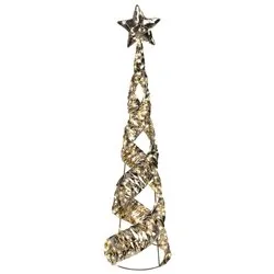 Cono 2 giochi di luce (D25 H80 cm) (1pz) 400 luci - MICROLED Bianco caldo IP44 Gold 9490412