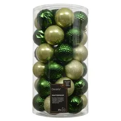 Set palline albero Natale (37pz-6cm) Plastica 9023944