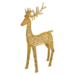 Renna 2 giochi di luce (96x35x200cm) (1pz) 2350 luci - MICROLED Bianco caldo IP44 Gold 9493973