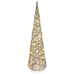 Cono luce fissa (D12 H40 cm) (1pz) 20 luci - LED Bianco caldo 90201