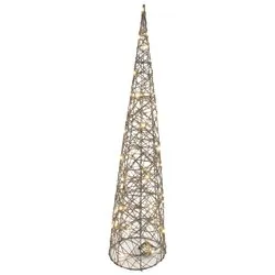 Cono luce fissa (D20 H80 cm) (1pz) 40 luci - LED Bianco caldo 90225