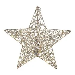 Stella luce fissa (40x9x36,5cm) (1pz) 30 luci - LED Bianco caldo 90300