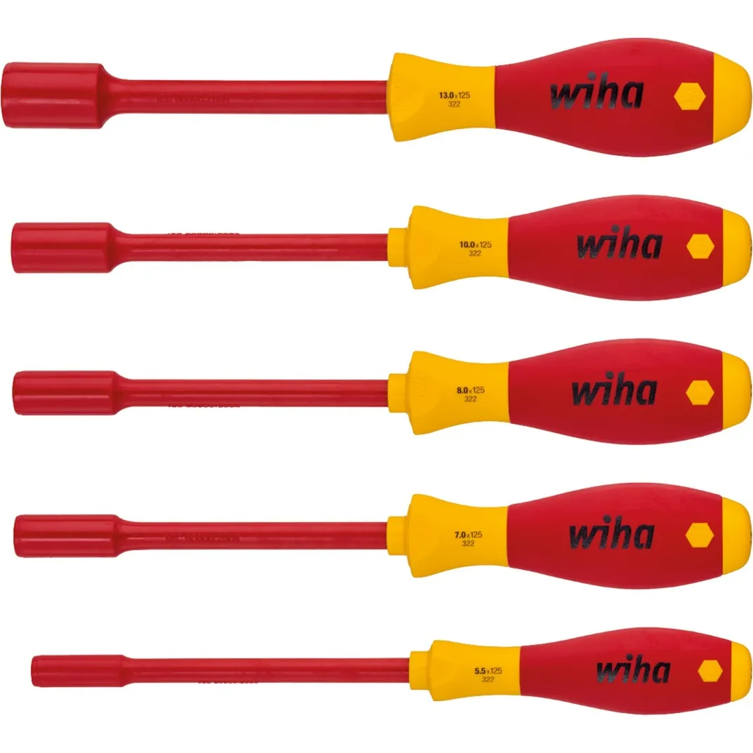 Set di cacciaviti con chiave a bussola SoftFinish electric, 5 pezzi, Cacciavite