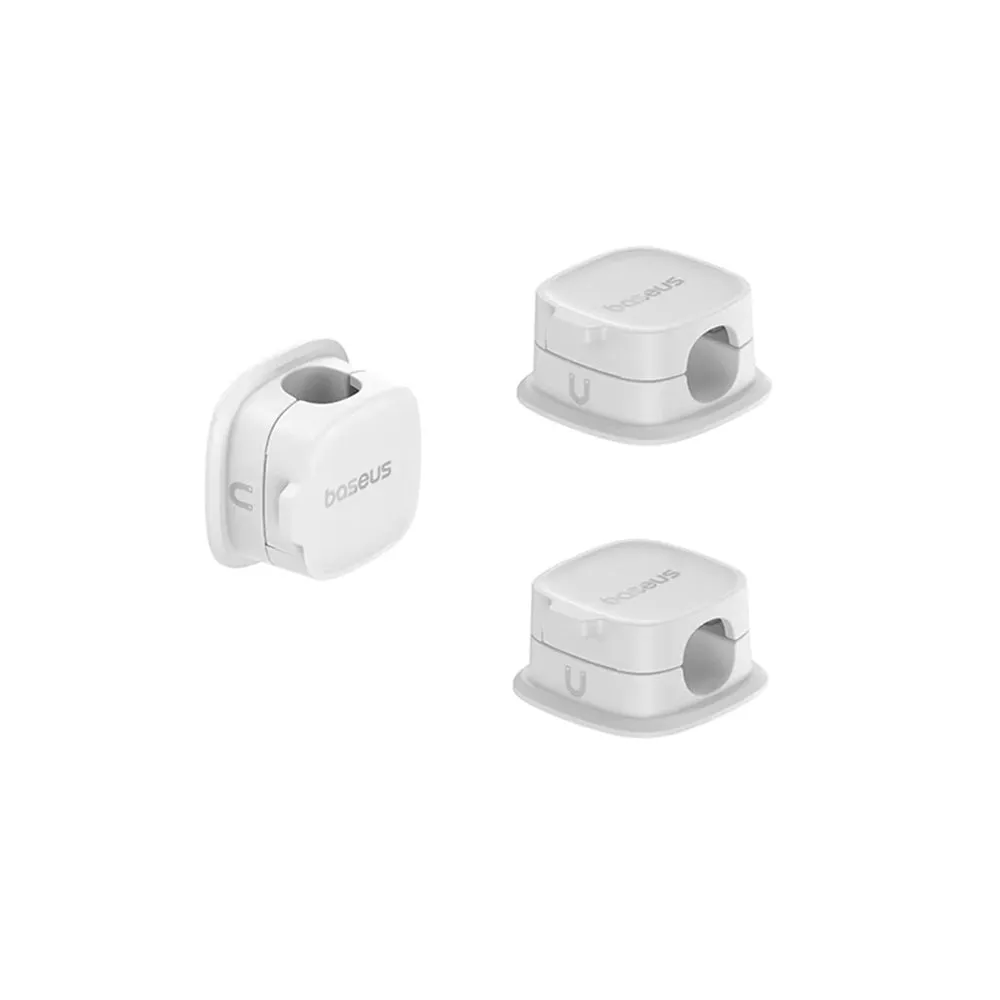 Organizzatore Cavi Baseus Lite Magnetic, Set 3 Pezzi, Bianco B01331106211-00