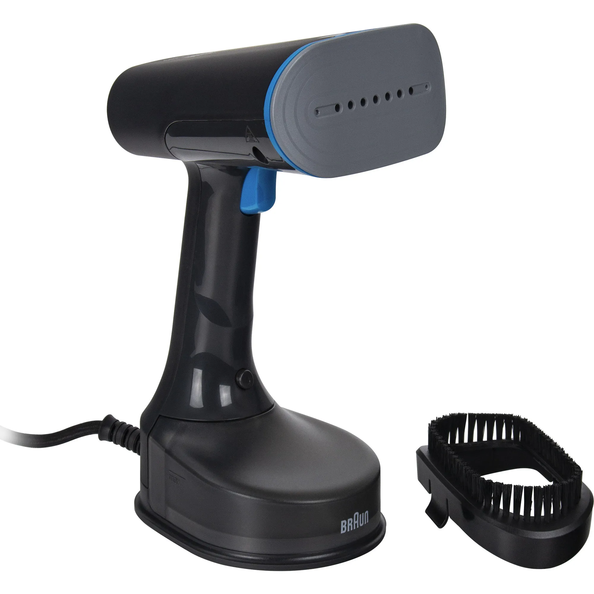 QuickStyle 5 GS 5031 Vapore per indumenti portatile 0,15 L 1200 W Nero, Blu, Ammortizzatore di abbigliamento
