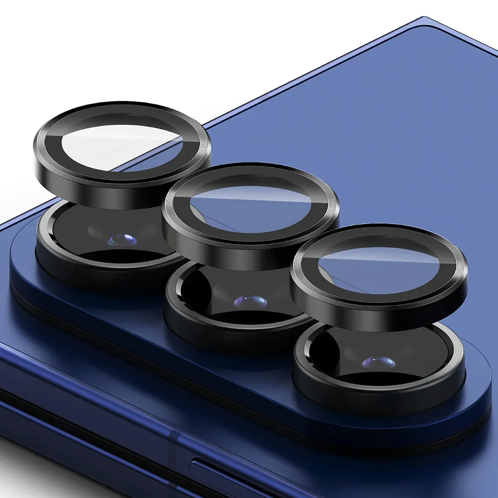 Pellicola protettiva per fotocamera posteriore Ringke per Samsung Galaxy Z Fold8 Ultra F976 / Z Fold7 F966, vetro temperato, set da 2 pezzi, nero