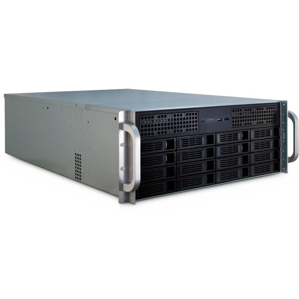 4U-4416L Supporto Nero, Argento, Server case