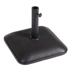 Base ombrellone cemento, resina, acciaio BARRY Qu 25 Kg Nero 0796031