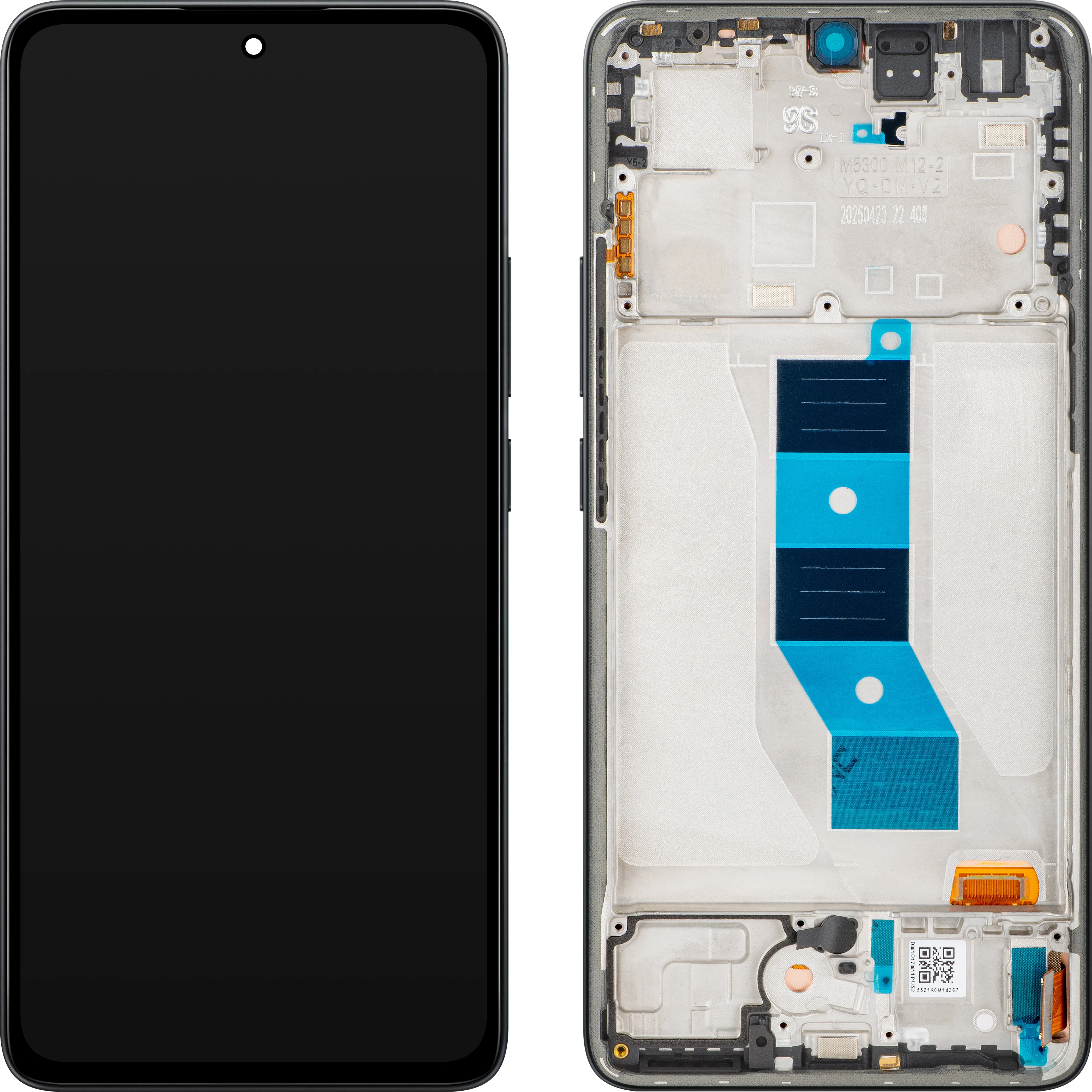 Display con Touchscreen Xiaomi Poco M7 Pro 5G, con Cornice, Nero (Classic Black), Service Pack 5600140O17P00