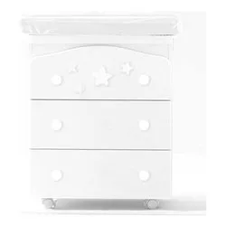 Bagnetto fasciatoio 3 cassetti (81x51x102cm) STELLINE Bianco 070 7020 0992
