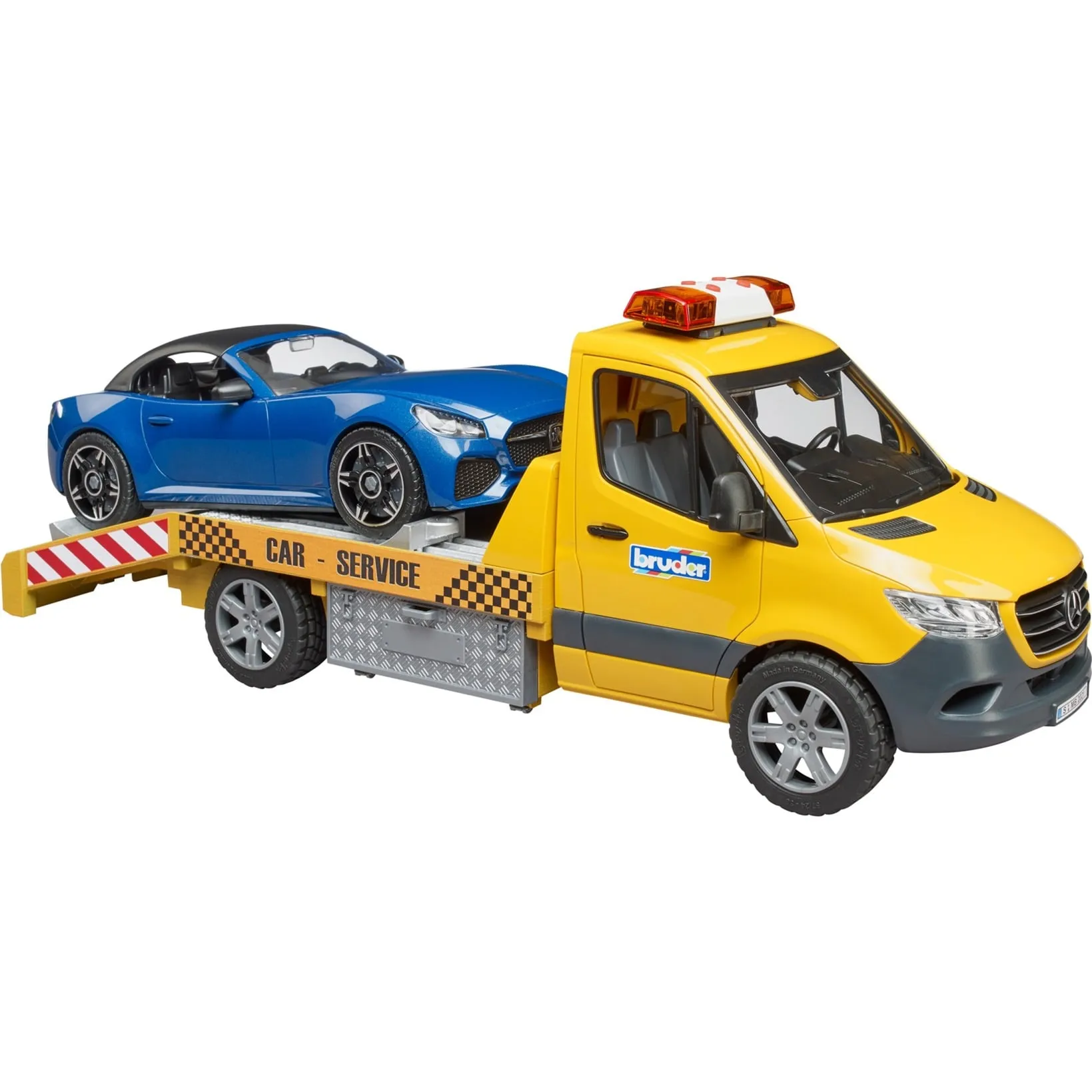 MB Sprinter Trasportatore di auto con modulo luce e suono, Veicolo modello
