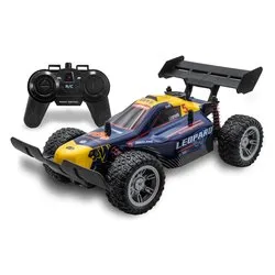 Radiocomando Buggy Racing 2,4 GHz scala 1:16 (26cm) LEOPARD Blu e Giallo 2433