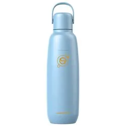 Borraccia termica inox (900ml) FIZZ&GO per acqua e bibite gassate Celeste 1062416390