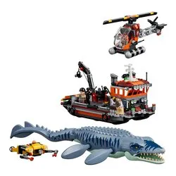 Attacco alla barca del dinosauro Mosasaurus ( 703 pz ) JURASSIC WORLD 7a+ 77983