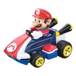 Radiocomando Mini Mario 2,4 GHZ scala 1:50 (6,2cm) MARIO KART Blu e Rosso 370430032