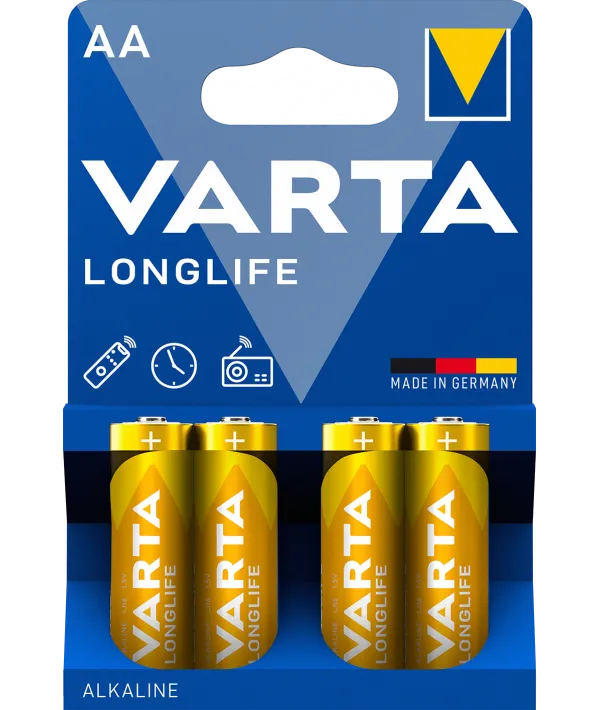 Batteria Varta Longlife 4106, AA / LR6, Set da 4 pezzi