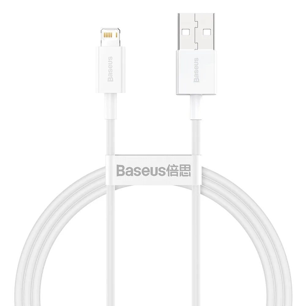 Cavo Dati e Ricarica USB-A - Lightning Baseus Superior Series, 20W, 1m, Bianco CALYS-A02