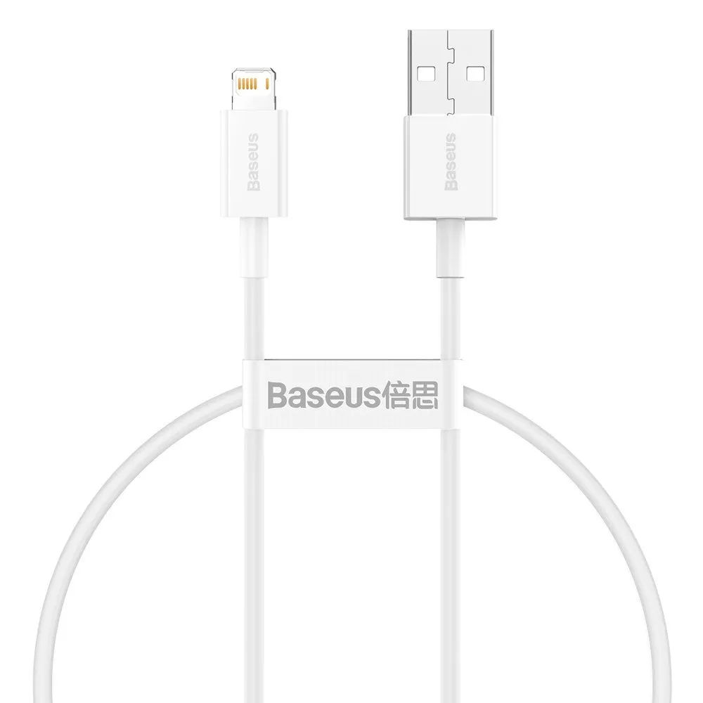 Cavo Dati e Ricarica USB-A - Lightning Baseus Superior Series, 20W, 0.25m, Bianco CALYS-02