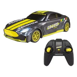 Radiocomando Auto corsa Extra Speed Trasform 2,4 GHz 7F scala 1:16 (31x15x8,5cm) RADIOCOM Silver e Giallo 40762