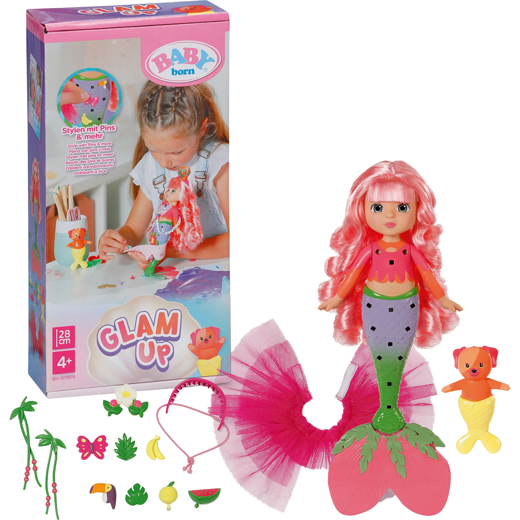 Baby born Glam Up Sunshine, Bambola