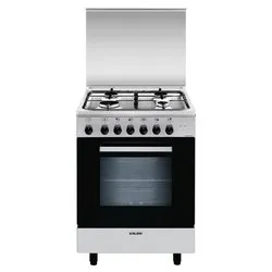 Cucina gas 4 zone Forno elettrico ALPHA A654MI6 Inox Classe A (60x50x90cm)