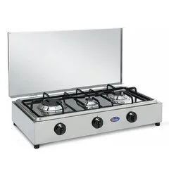 Fornello 3 zone cottura GPL 300ACCGP Inox (61x36x15cm)