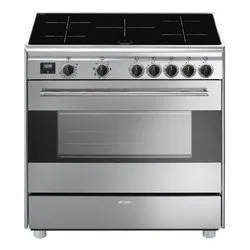Cucina elettrica 5 zone cottura Forno elettrico CLASSICA BG91IX2 Inox Classe A