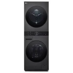 Lavasciuga 12 + 10 Kg WASHTOWER WT1210BBF AI DD Platinum black classe AC 1400giri/min (60x66x165,5cm)