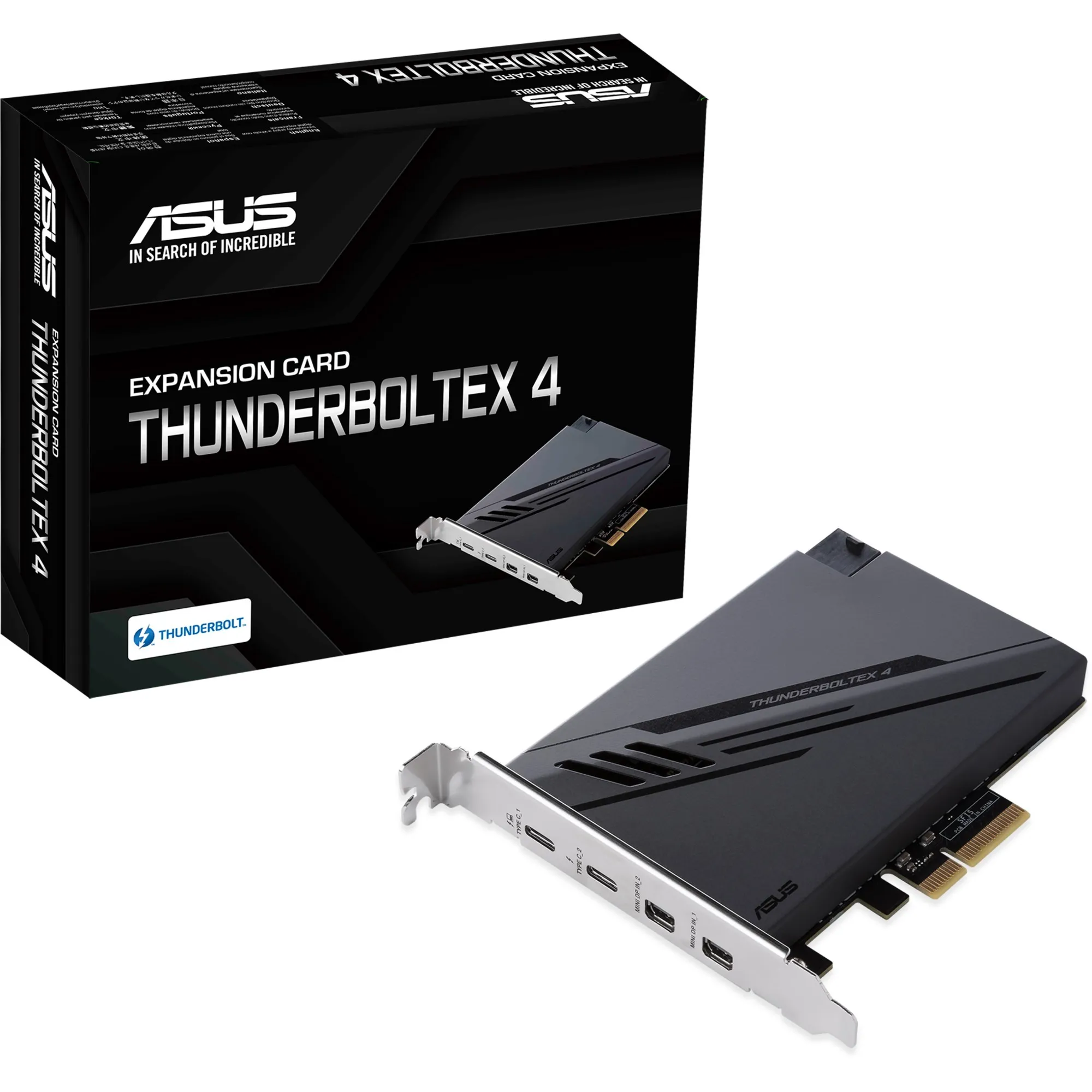 ThunderboltEX 4 scheda di interfaccia e adattatore Interno Mini DisplayPort, PCIe, Thunderbolt, USB 2.0, USB 3.2 Gen 2 (3.1 Gen 2), Controllore