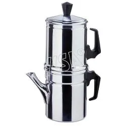 Caffettiera Alluminio 6 Tazze NAPOLETANA Cromo lucido 0004006