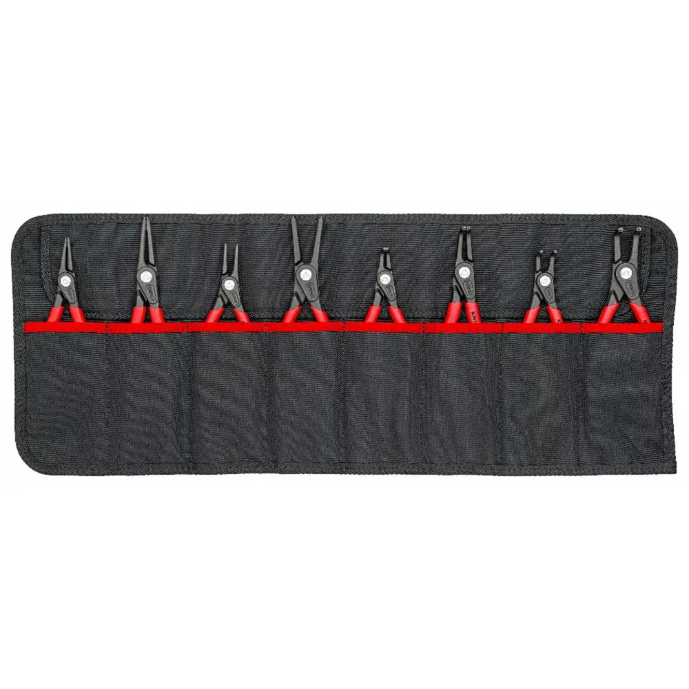 Set di pinze per anelli di sicurezza Ø 10 - 60 mm, 8 pezzi, Set pinze