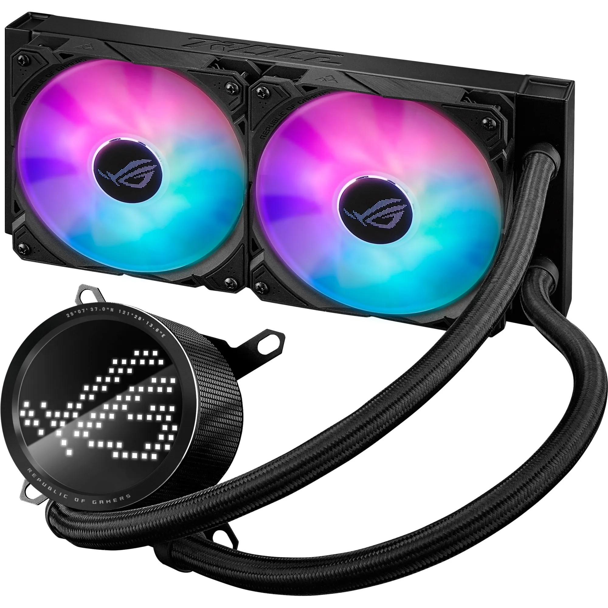 ROG Ryuo III 240 ARGB Processore Kit di raffreddamento a liquido 12 cm Nero, Raffreddamento ad acqua