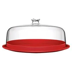 Porta torta (34cm) Margherita Rosso 88