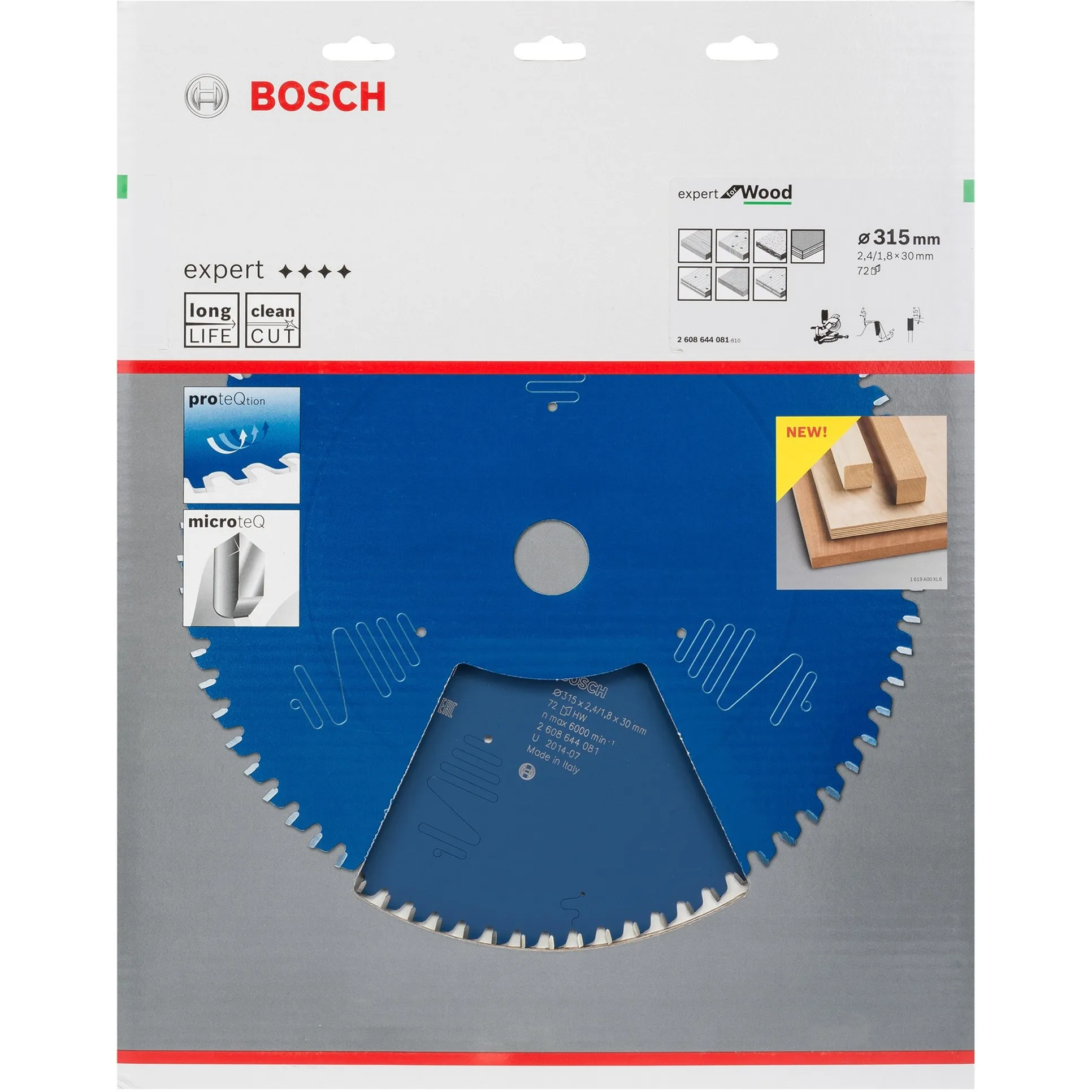 2 608 644 081 lama circolare 31,5 cm 1 pz, Lama per sega