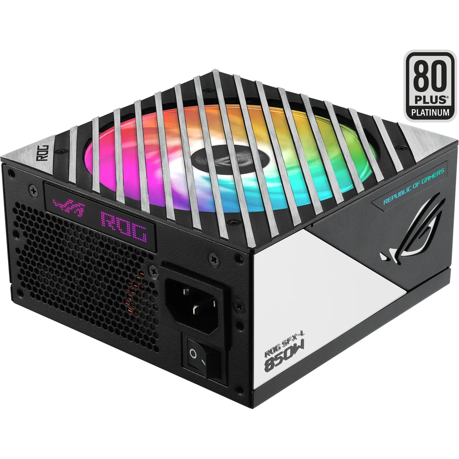 ROG Loki SFX-L 850W Platinum alimentatore per computer 24-pin ATX Nero, Argento, Alimentatore PC
