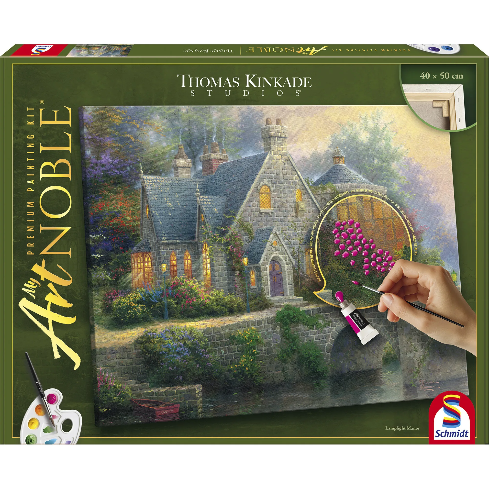 My ArtNOBLE Thomas Kinkade - Lamplight Manor, Vernice