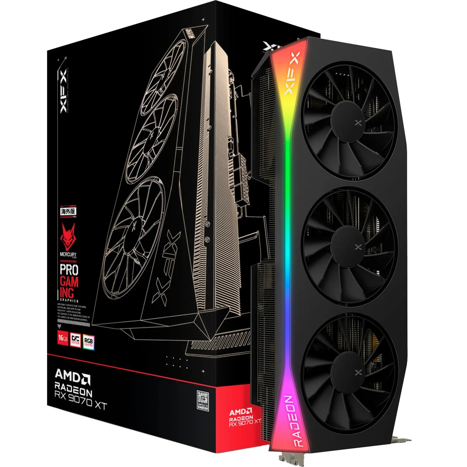 Radeon RX 9070 XT OC Mercury RGB, Scheda grafica