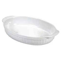 Pirofila Ceramica (22x14cm) ovale Bianco COOTC4