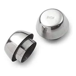 Set paraspruzzi caffettiere Inox 2 pz LILLO Cromo lucido 130