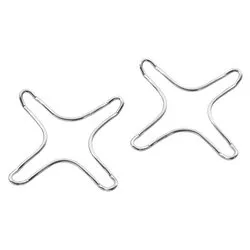 Set riduttori fornello 2 pz Cromo lucido 0160 8