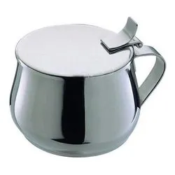 Zuccheriera Inox 18/10 con coperchio cernierato ALPI Cromo lucido 0158008