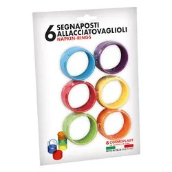 Set anelli tovaglioli 6 pz Colori assortiti