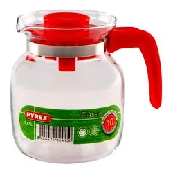 Caraffa vetro borosilicato (650ml) con coperchio CLASSIC Rosso 710A200 5646