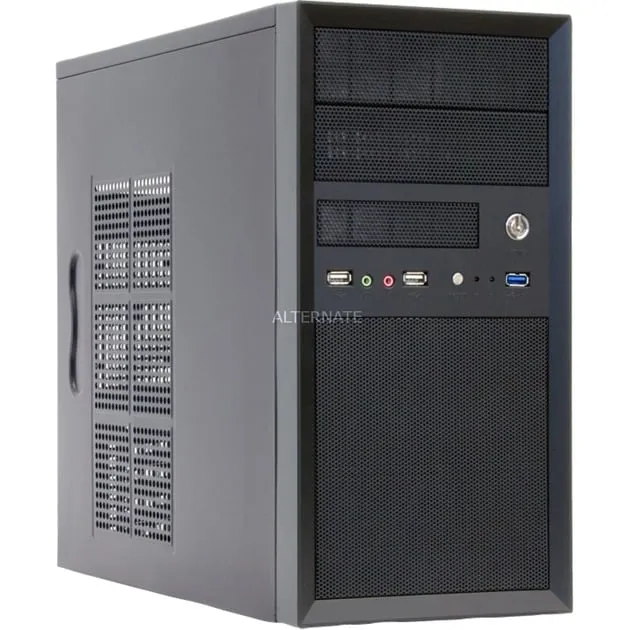CT-01B-OP computer case Mini Tower Nero, Chassis Tower