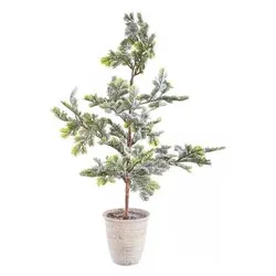 Albero Natale ICEBERG Verde innevato (PE - H78 D40 cm) 0937155
